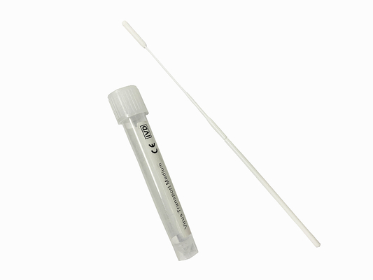 鼻の喉綿棒が付いているナイロン群がらせたVTMの綿棒のキットのウイルスの輸送の中型の管